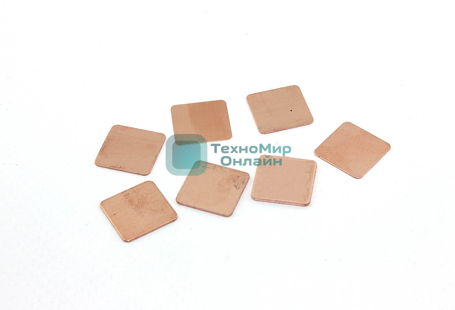 Набор медных термопрокладок 7 шт, разной толщины