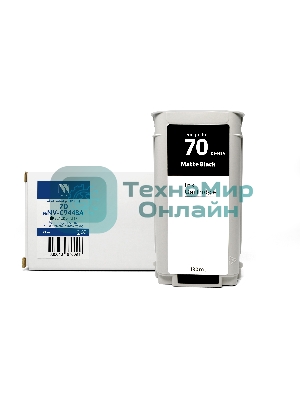 Картридж струйный NVPrint 70 (NV-C9448A) Black Matte для HP DesignJet Z2100/Z3100/Z3200/Z5200/Z5400 (130 мл) совместимый