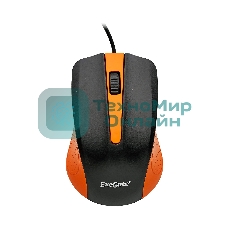Мышь проводная ExeGate Professional Standard SH-9030BO черный/оранжевый, 1200 dpi, USB, кнопки - 3