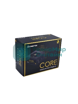 Блок питания Chieftec Core BBS-500S Retail (BBS-500S), 500Вт, 80 PLUS Gold, 120мм, черный