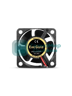 Вентилятор для корпуса ExeGate EX04020S2P черный, 40 мм, 6500 об/мин, 28 дБ, 2 pin
