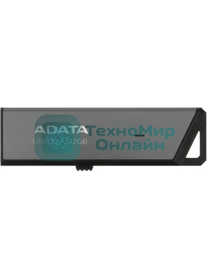 Флешка USB ADATA UE800 (AELI-UE800-512G-CSG), 512Gb, Type-C USB 3.2, R/W 1000/1000, серебристый