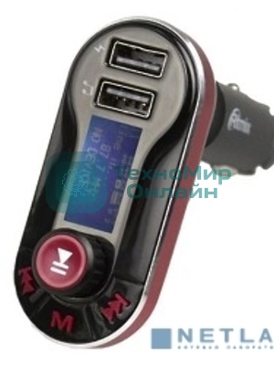 Автомобильный FM-модулятор Ritmix FMT-A780 черный SD USB