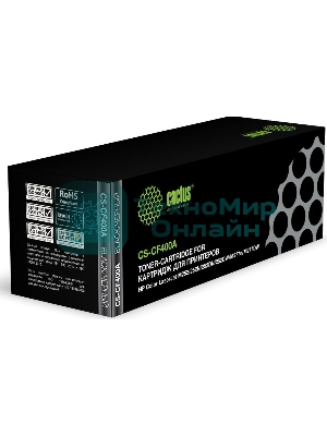 Картридж лазерный Cactus CS-CF400A черный (1500 стр.) для HP CLJ M252/252N/252DN/252DW/M277n/M277DW