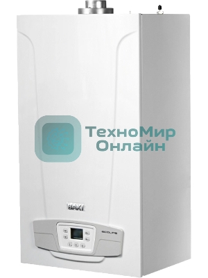 Котел газовый BAXI ECO LIFE 24F настен, 24 кВт, двухконтурный, с закрыт. кам. сгор.