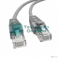 Патч-корд NTSS PREMIUM 2xRJ45/8P8C, T568B UTP CAT5e LSZH 2 метра, серый NTSS-PC-PM-UTP-RJ45-5e-2.0-LSZH-GY