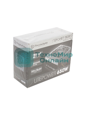 Блок питания Thermaltake Litepower (PS-LTP-0650NPCNEU-2), 650Вт, 120мм, черный
