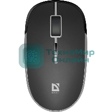 Мышь беспроводная Defender Hit MB-775 черный, 1600 dpi, радиоканал, USB, кнопки - 4