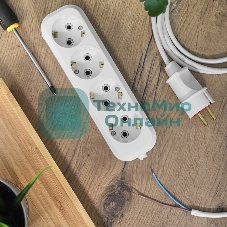 Колодка 4 гнезда c заземлением Rexant