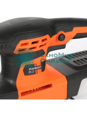 Вибрационная шлифовальная машина PATRIOT OS 120260 Вт, частота колебаний платформы 12 000 1/мин
