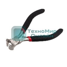 Кусачки торцевые Rexant Мини 100 мм никелированные, авторазжим, обливные рукоятки