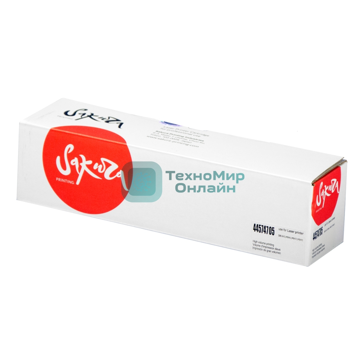 Картридж Sakura 44574705 для OKI B411/B431/MB461/MB471/MB491, черный, 3000 к.
