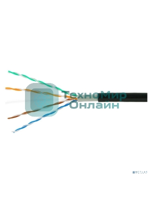 Кабель Cablexpert UPC-5051E-4-CU-OUT, UTP outdoor 4x2x0.51, медный, кат.5e, однож., 305м, box, черный