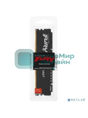 Оперативная память Kingston Fury Beast, DDR5, 16Gb (1x16GB), 5600MHz, CL36, DIMM, с радиатором, черный