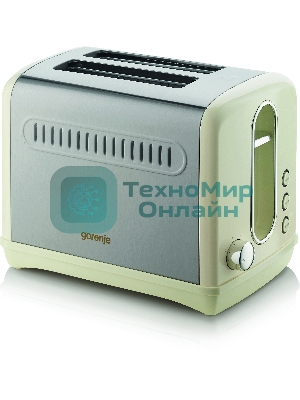 Тостер Gorenje T1100CLI 860Вт бежевый/серебристый