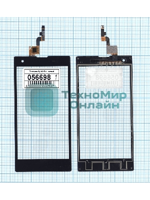 Сенсорное стекло (тачскрин) для Fly IQ4511 Tornado One Octa, черное