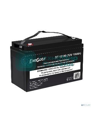 Аккумуляторная батарея ExeGate DT 12100 (12V 100Ah, под болт М6)