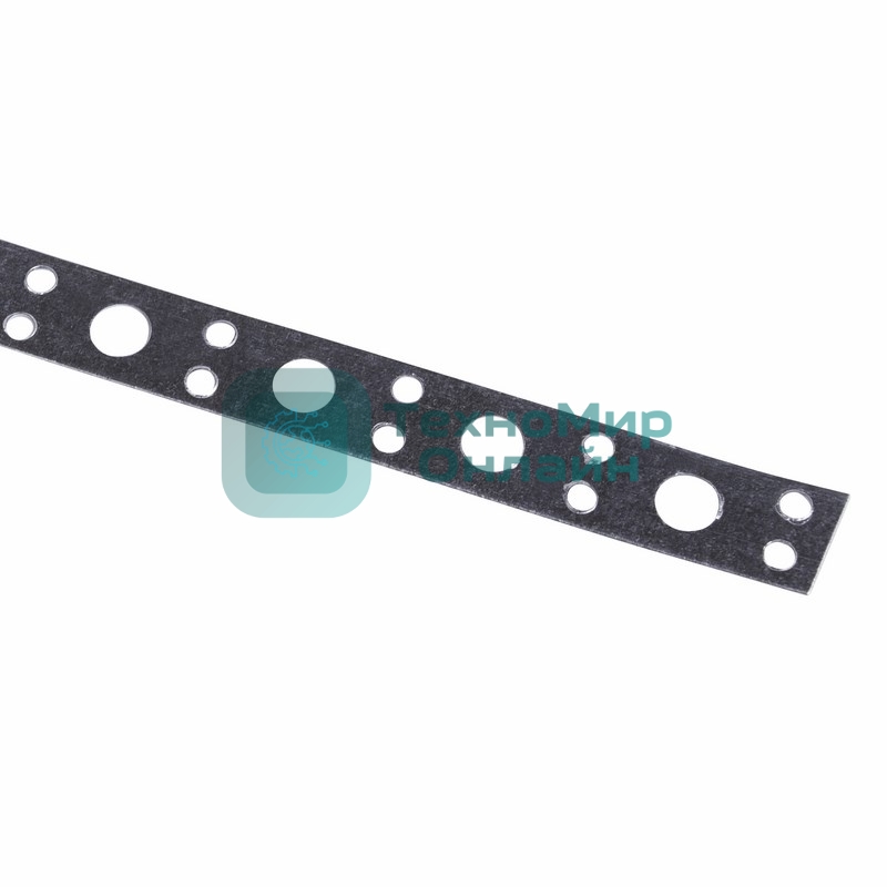 Лента полоса монтажная оцинкованная, перфорированная прямая Rexant 12х0,55 мм, рулон 25 м