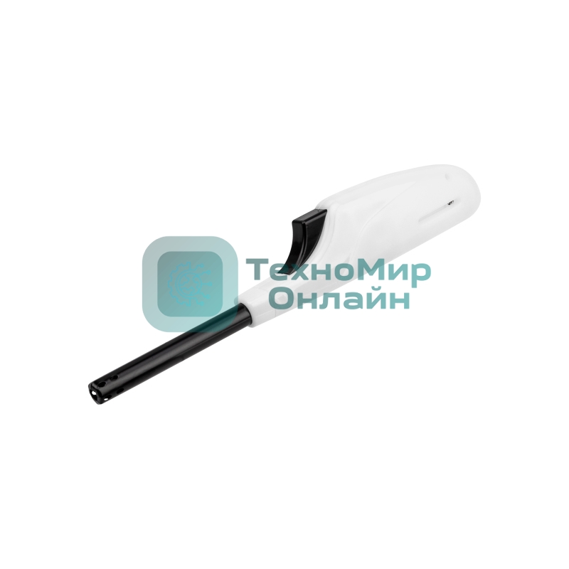 Бытовая газовая пьезозажигалка с классическим пламенем многоразовая (1 шт.) белая СК-306 Сокол