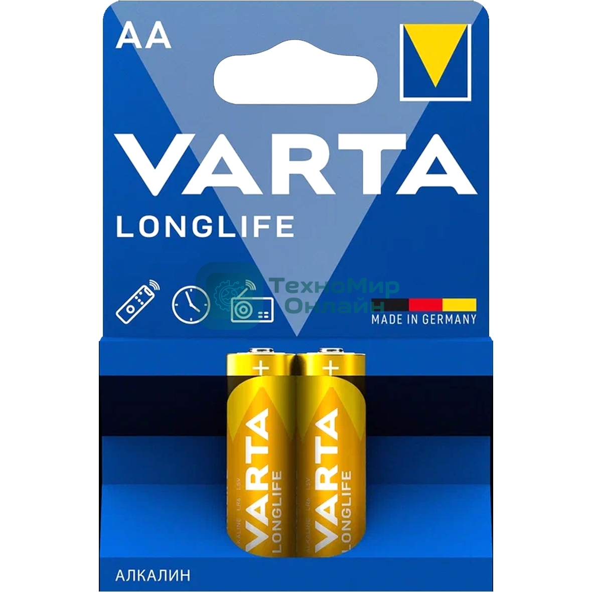 Батарейки VARTA Long Life AA блистер 204106101412