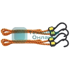 Резинки багажные Stels обрезиненные крюки, 2 шт, 1000 мм