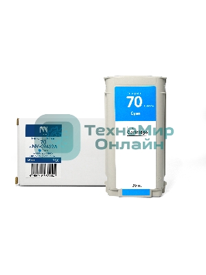 Картридж струйный NVPrint 70 (NV-C9452A) Cyan для HP DesignJet Z2100/Z3100/Z3200/Z5200/Z5400 (130 мл) совместимый