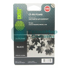 Заправочный набор Cactus CS-RK-PG440 черный (2x30мл) Canon MG2140/MG3140
