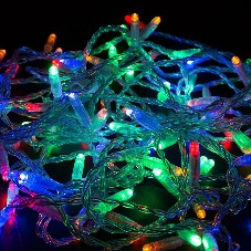 Гирлянда Neon-night Нить 10м, постоянное свечение, прозрачный ПВХ, 24В, цвет: Мультиколор