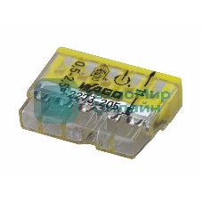 Клемма 5х(0.5-2.5мм) 5-х проводн. для распред. короб. (без п) WAGO 2273-205