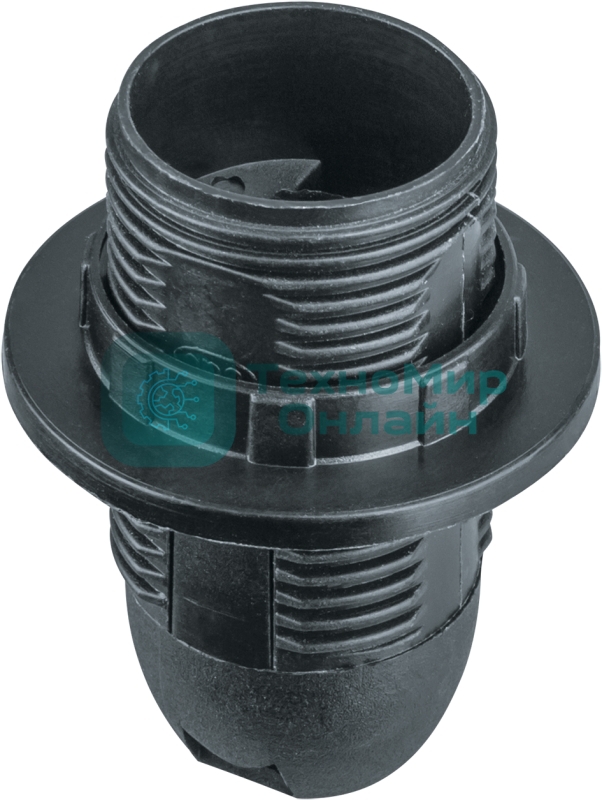 Патрон электрический Navigator NLH-PL-R1-E14-BL пласт. люстровый с кольцом