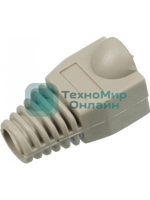 Защитные колпачки для кабеля 6,0мм cat.5, на соединение коннектора с кабелем, серый, 100 шт. в пчк