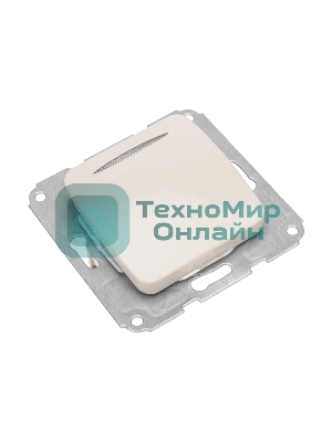 Выключатель Kranz DEA 1кл (инд) с/у 10А мех. бежевый (1/10/120)