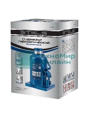 Домкрат гидравлический бутылочный Stels 32 т, h подъема 260-420 мм