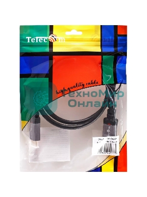 Кабель Telecom TCG365-1M HDMI 19M/M,ver. 2.1, 8K@60 Hz 1m метал разъемы, Telecom TCG365-1M