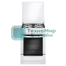 Плита комбинированная Gefest ПГЭ 6102-02 белый, конфорок 4 газовых, духовка 55 л, 60 см x 85 см x 60 см