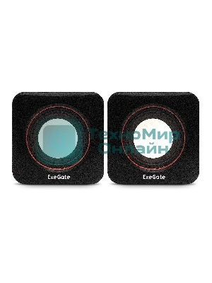 Акустическая система 2.0 ExeGate EX287050RUS Disco 160 (питание USB, 2х3Вт (6Вт RMS), 100-20000Гц, черный)