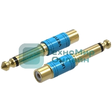 Переходник Vention jack 6.35 мм M/RCA F