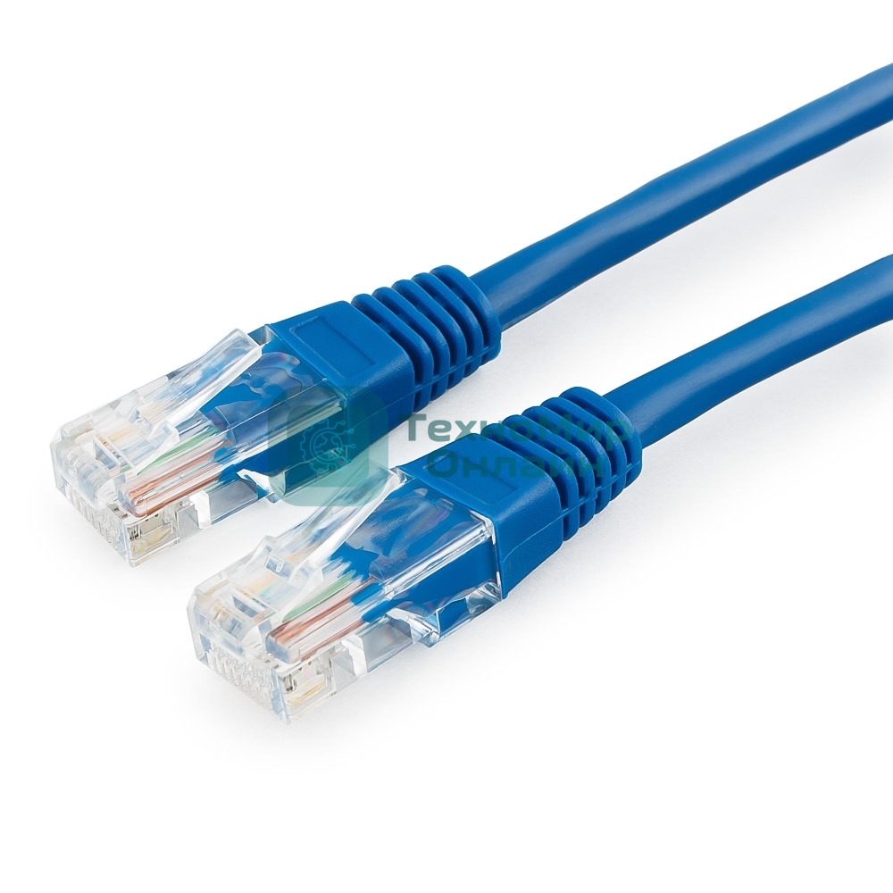 Патч-корд медный UTP Cablexpert PP10-15M/B cat.5e, 15м, литой, многожильный, синий