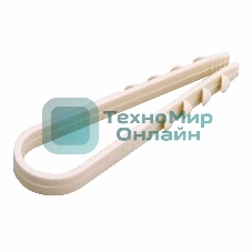 Дюбель-хомут нейлоновый Rexant 19-25 мм, белый, упаковка 100 шт.