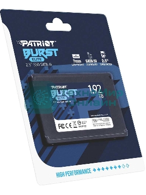 Накопитель SSD Patriot Burst Elite, 1.92Tb, SATA, 2.5
