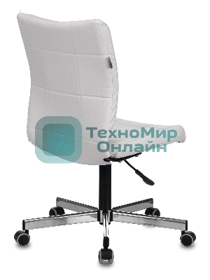 Кресло компьютерное Бюрократ CH-330M белый Lincoln 100, искусственная кожа, крестовина металл хром