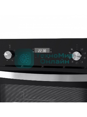 Духовой шкаф электрический Maunfeld EOEM.589B черный/серебристый, встраиваемый