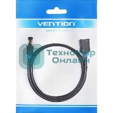 Патч-корд удлинитель Vention прямой SSTP cat.6, RJ45 - 3 м. черный
