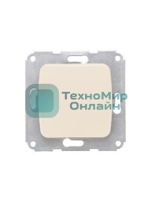 Выключатель Kranz DEA 1кл с/у 10А мех. бежевый (1/10/120)