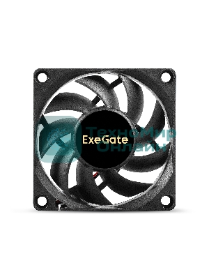 Вентилятор для корпуса ExeGate ExtraSilent ES07015S2P черный, 70 мм, 2000 об/мин, 18 дБ, 2 pin