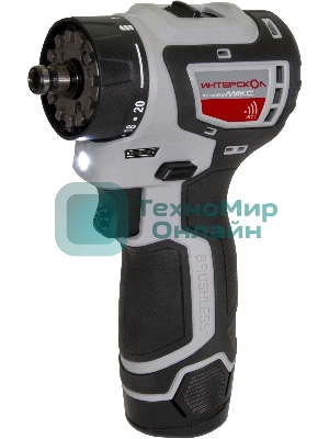 Дрель-шуруповерт аккумуляторная ИНТЕРСКОЛ ДА-10/12В 36, Аккумуляторная, 12В, 2 АКБ
