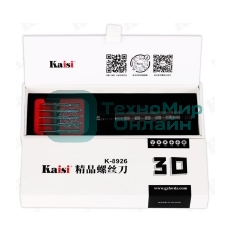 Отвертка с набором бит Kaisi 8926 3D 6 в 1 Golden