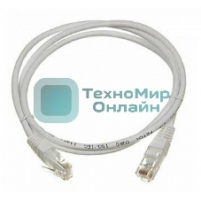 Патч-корд LANMASTER UTP LAN-PC45/U5E-3.0-GY вилка RJ-45-вилка RJ-45 cat.5е 3м серый LSZH (уп.:1шт)