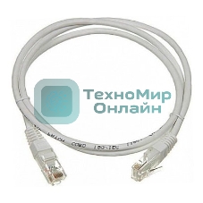 Патч-корд LANMASTER UTP TWT-45-45-1.5/6-GY вилка RJ-45-вилка RJ-45 Cat.6 1.5м серый ПВХ (уп.:1шт)