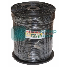 Кабель коаксиальный Rexant RG-6U, 75 Ом, CCS/Al/Al, 64%, бухта 305 м, черный OUTDOOR